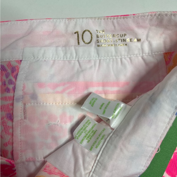 Lilly Pulitzer NWT buttercup shorts sz 10 - Picture 4 of 5